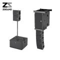 ZSOUND church club  8inch 2way  coaxial mini line array speaker sound system set